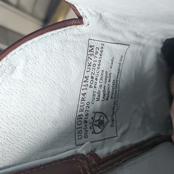 Ariat Driftwood Probaby Performance Boots Round Toe Brown - Picture 7 of 16